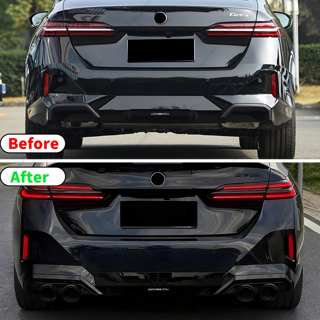 2pcs Exhaust Decoration Cover For BMW 5 Series G60 or i5 2024 2025 Pipe Trim Sport Body Kit Tuning Accessories Styling Refit