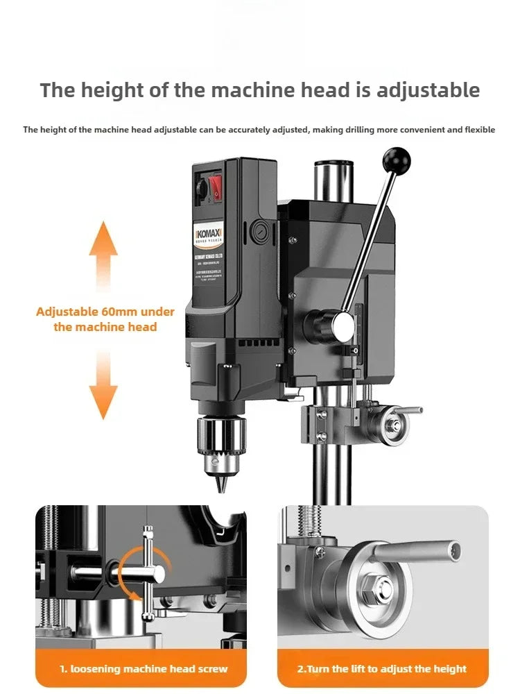 220V High Power Industrial Bench Drill Press Multifunctional Precision Drilling Machine for Home Workshop