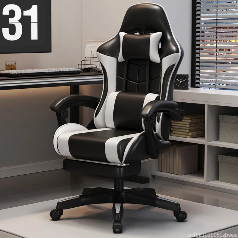 Sponge Internet Cafe Esports Chair Internet Cafe Computer Chair Home Reclining Office Chair Comfortable Rotating