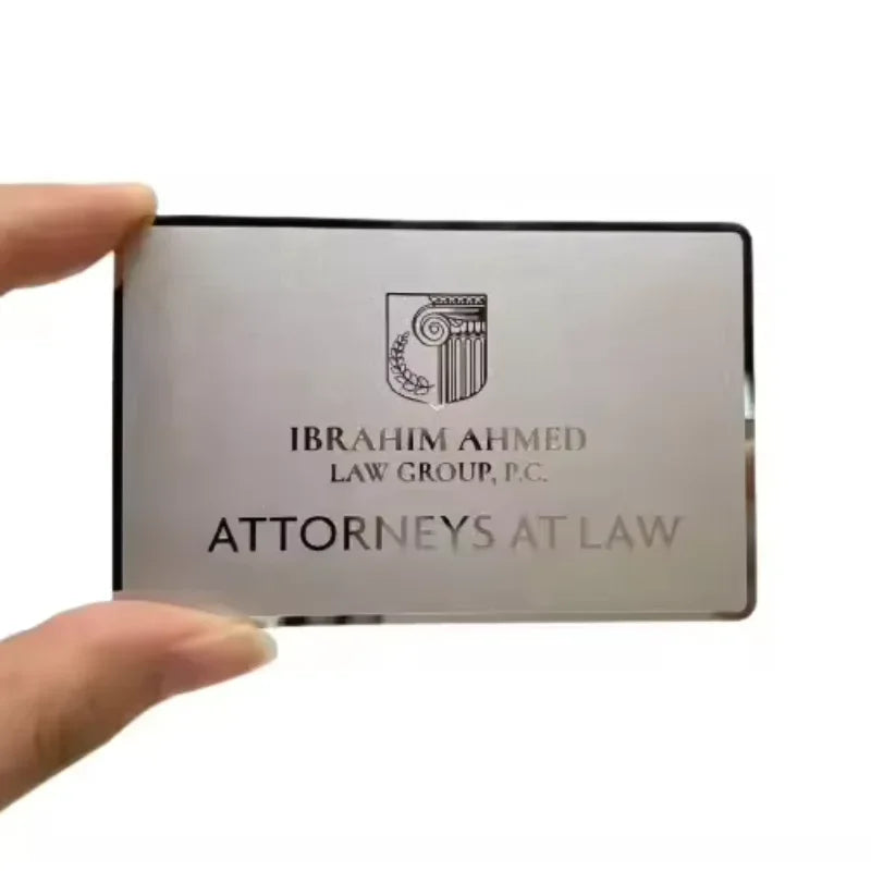 Shiny Wholesale Modern Unique Custom Logo Luxury Blank Gold Metal Business Card for Laser Engraving