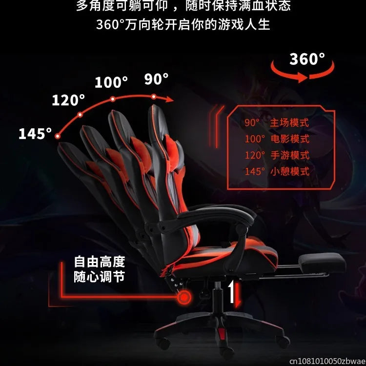 Sponge Internet Cafe Esports Chair Internet Cafe Computer Chair Home Reclining Office Chair Comfortable Rotating