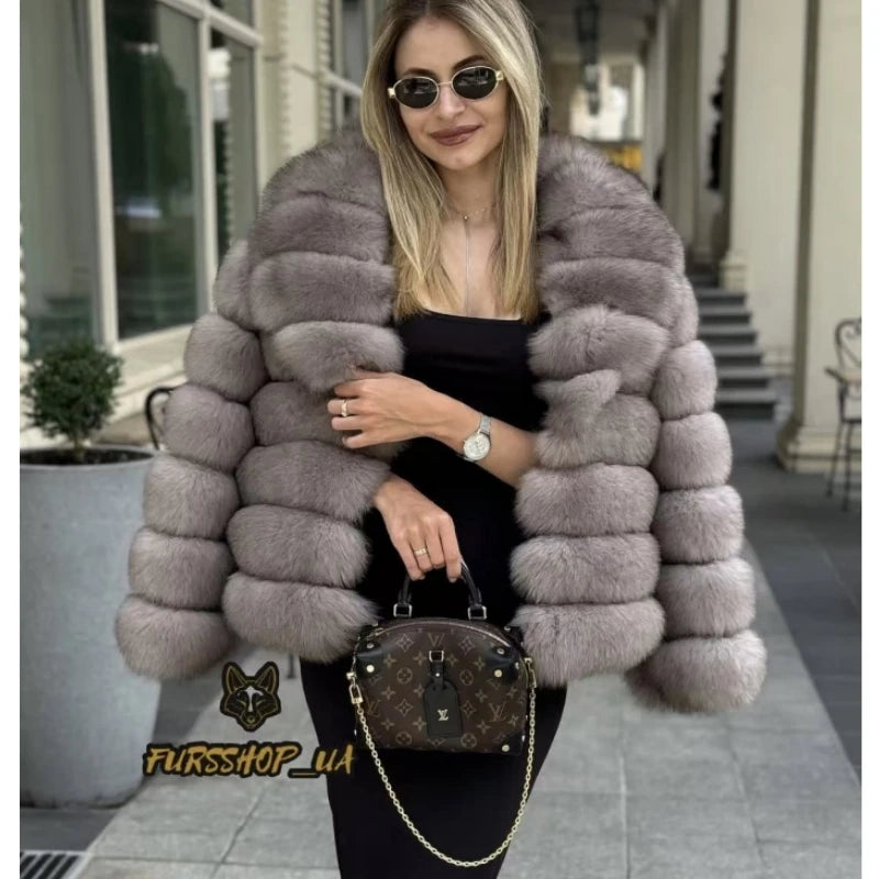 Fox Fur Coat Real Women'S New Fashion Furry And Skin Clothing Natural New In Coats & Jackets
