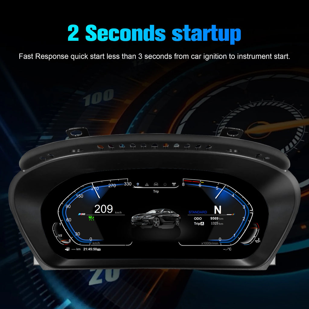 NEW 10 UI Cluster Dashboard For BMW 3 Series M3 E46 1998-2004 speedometer LCD instrument panel digital instrument