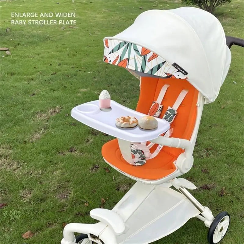 Stroller Dinner Table Plate Stroller Cup Holder Tray Catcher Attanchment