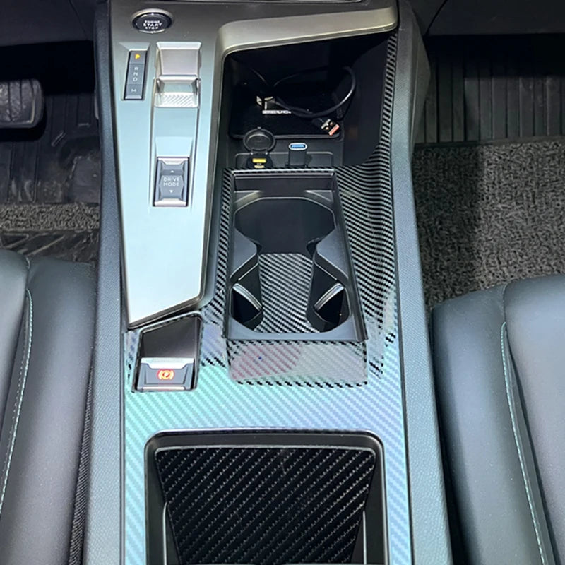 For Peugeot 408 GT 408 X 2023-2025 Car Internal Decorate Sticker Stainless Steel Car Gear Panel Frame Sequins Auto Accessories