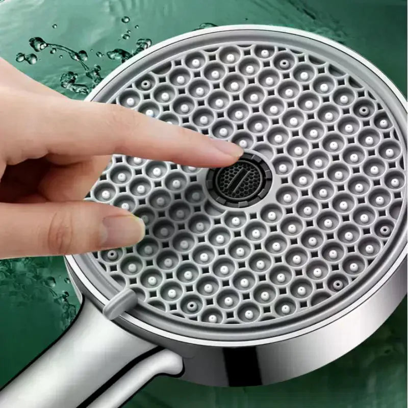 New 6 Modes Adjustable Handheld Shower Head High Pressure Water Saving Shower Head Multifunctional Nozzle Bathroom Accessories