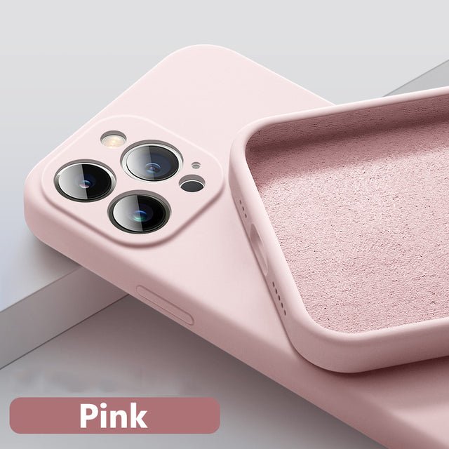 Astubia Square Liquid Silicone Phone Case for iPhone 11-14