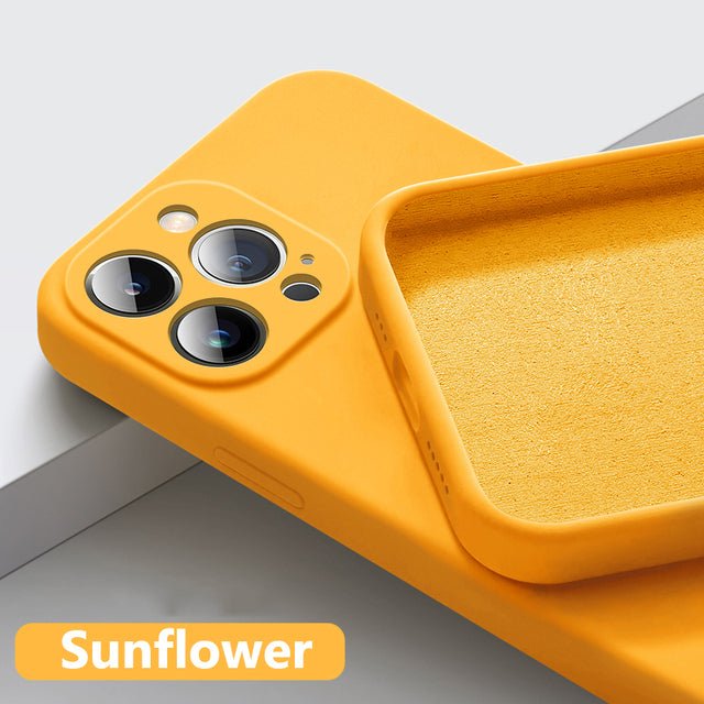 Astubia Square Liquid Silicone Phone Case for iPhone 11-14