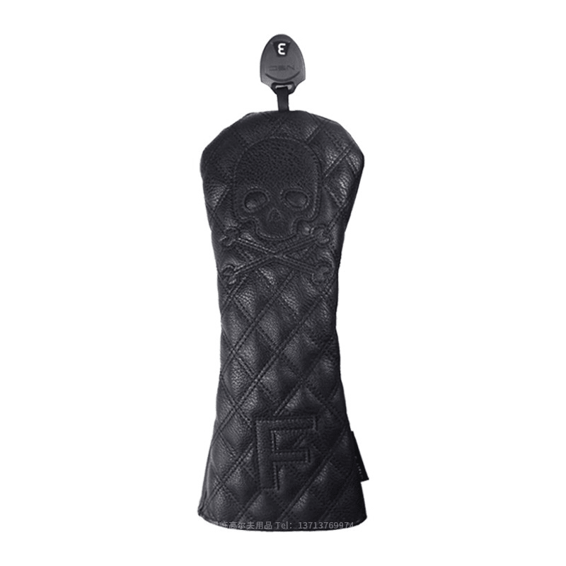 Black PU Leather Golf Club Headcovers