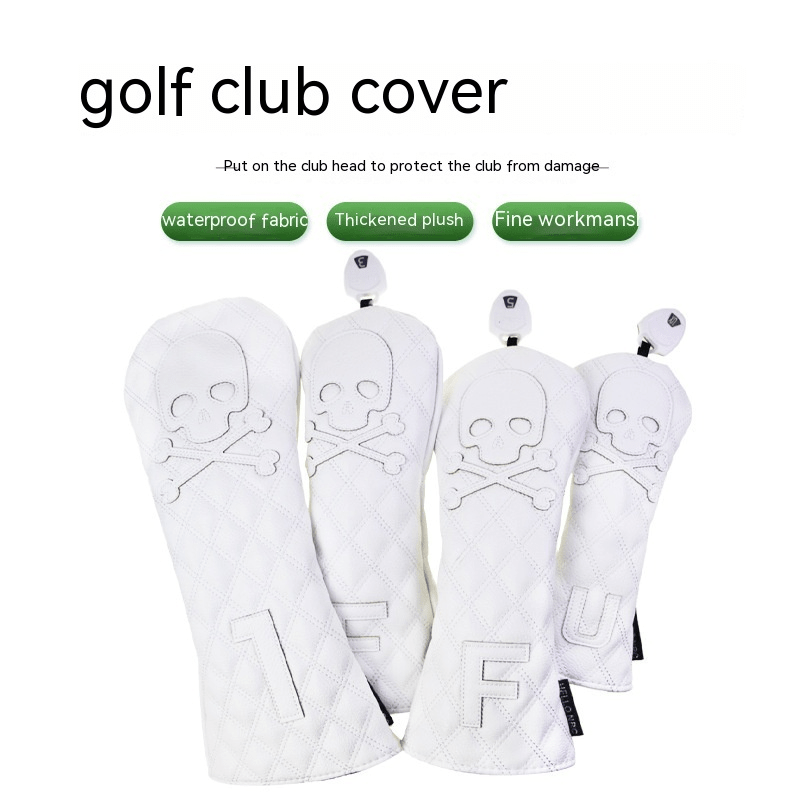 Black PU Leather Golf Club Headcovers