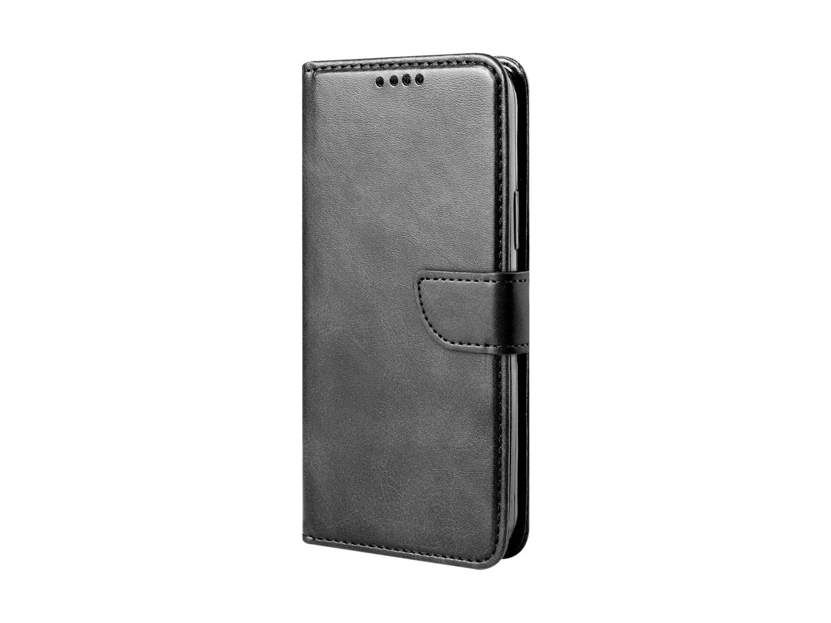 Capa flip em couro para telemóvel com 3 ranhuras para cartões, KX5600, função suporte e proteção contra quedas, compatível com iPhone 7/8 Plus, Preto