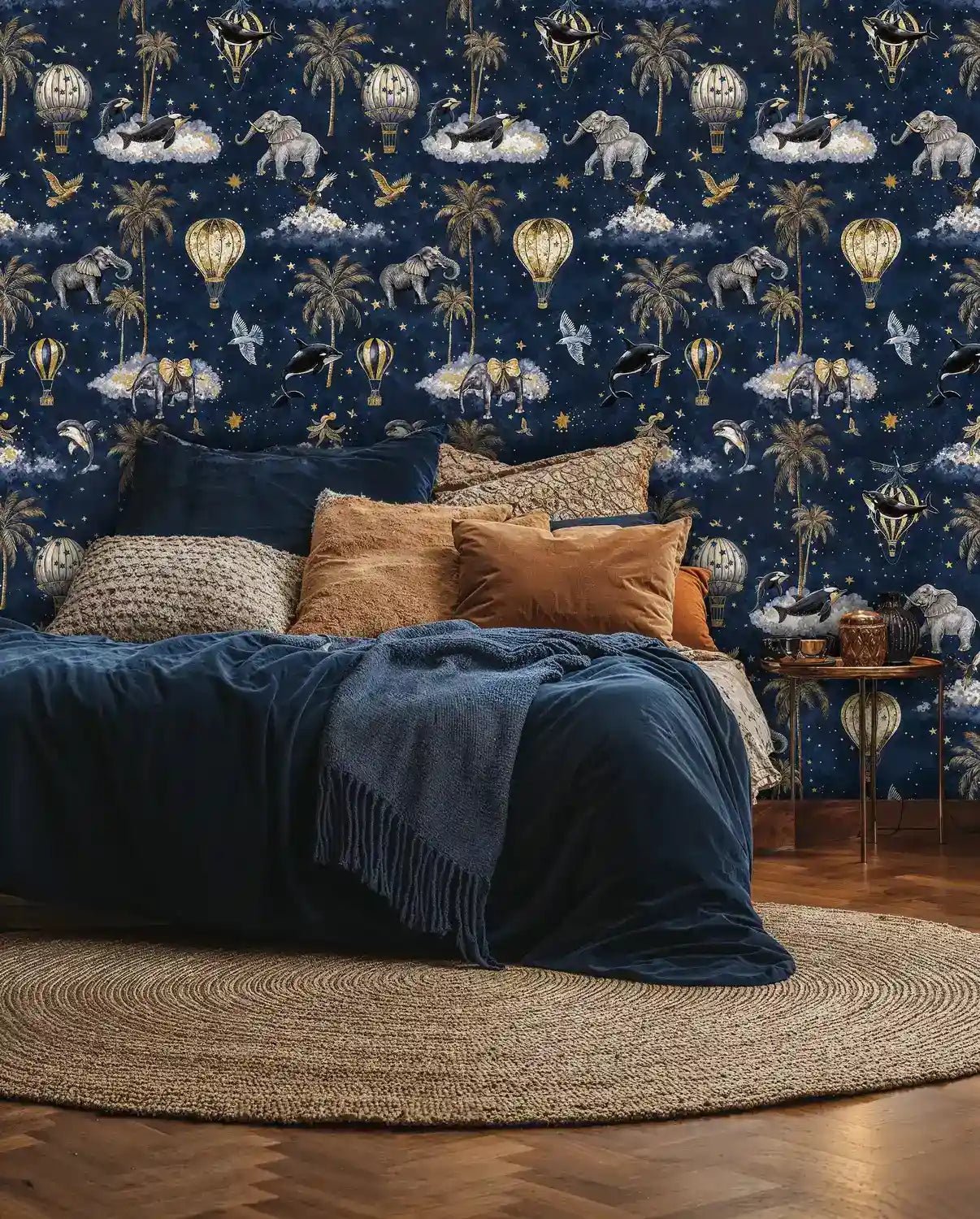 Celestial Fun Safari Balloon Wallpaper