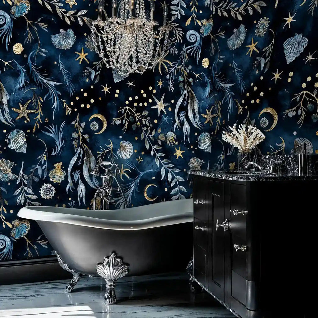 Celestial Undersea Botanicals Wallpaper