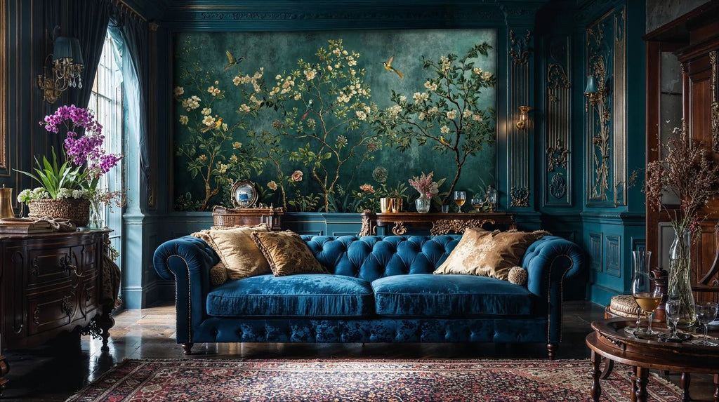 Chinoiserie Birds and Blossoms Wall Mural