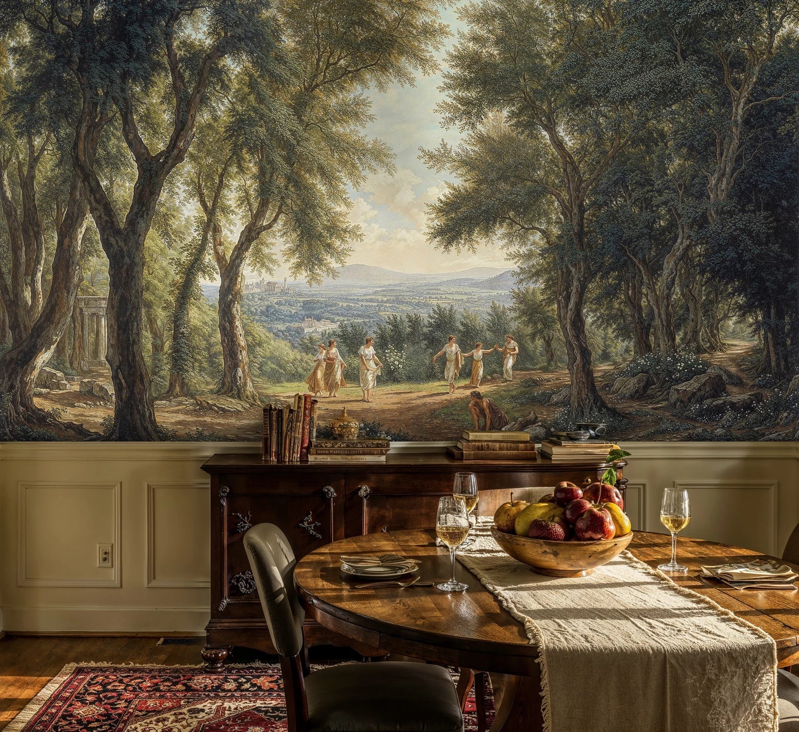 Classical Pastoral Landscape Wall Mural