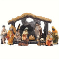 Divine Nativity: 12-Piece Realistic Christmas Figurine Set