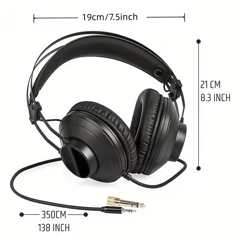 Dual Plug Wired Studio Headphones