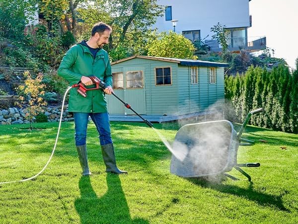 Einhell HYPRESSO 18/24-1 + CE-CP 18/180 Li E Akülü Basınçlı Yıkama Tabancası ve Polisaj Makinesi Seti (4,0 Ah Akü ve Şarj Cihazı Dahildir)