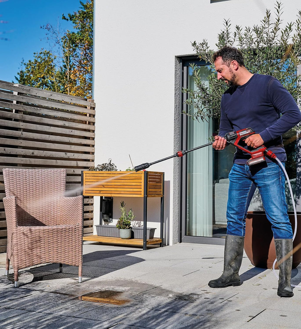 Einhell HYPRESSO 18/24-1 + CE-CP 18/180 Li E Akülü Basınçlı Yıkama Tabancası ve Polisaj Makinesi Seti (4,0 Ah Akü ve Şarj Cihazı Dahildir)