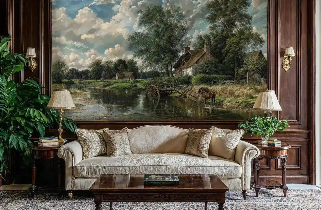 English Countryside Landscape Wall Mural