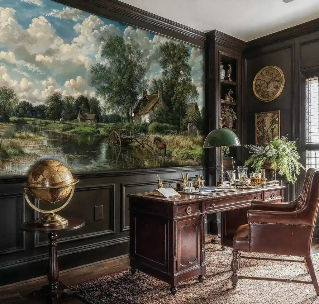 English Countryside Landscape Wall Mural
