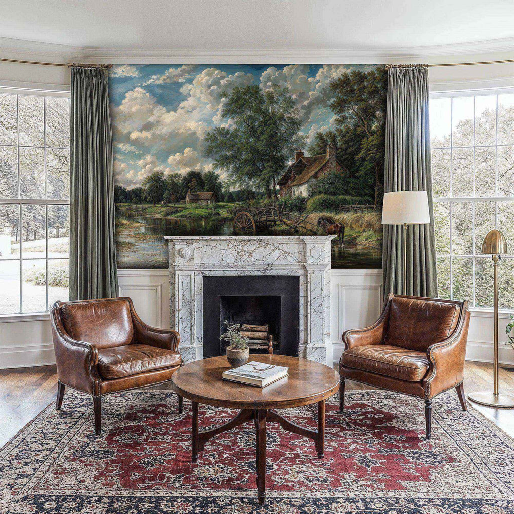 English Countryside Landscape Wall Mural