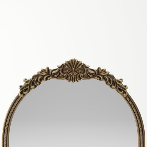 Full-Length Mirror – Ornate Wood Frame Antique Gold 33.07" x 73.03"