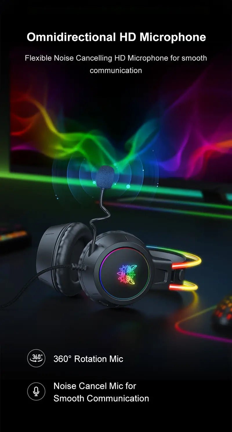 Gaming Headset Noise Cancellation Sound