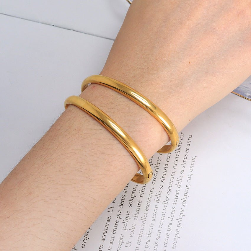 Gold Buckle Stainless Steel Bracelet Accessory