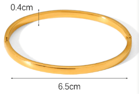 Gold Buckle Stainless Steel Bracelet Accessory