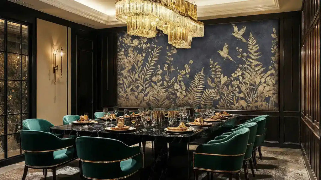 Golden Botanical Garden Wall Mural