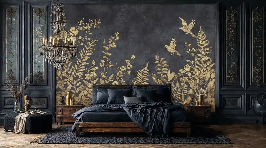 Golden Botanical Garden Wall Mural