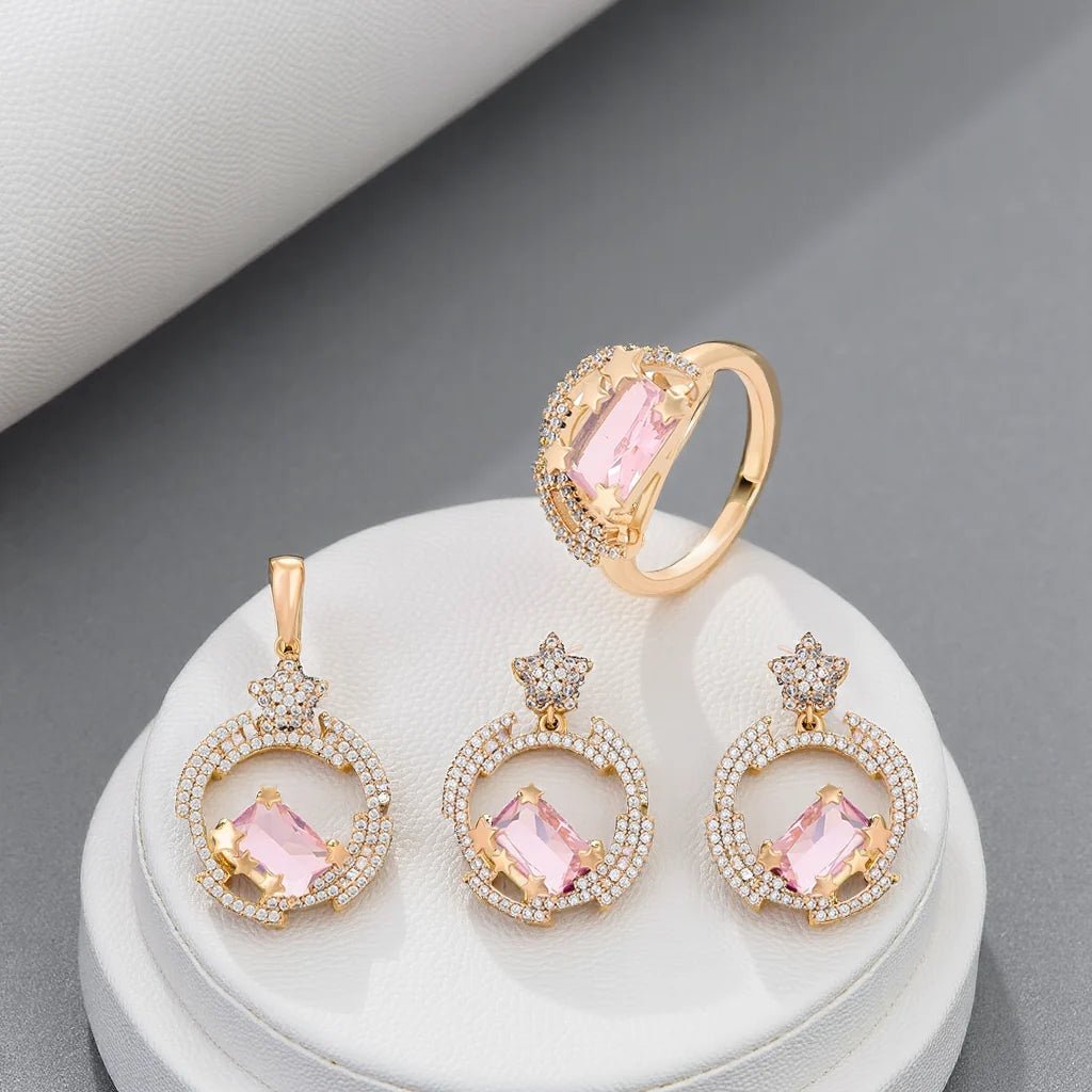 GUNHILD Jewelry Set: Chic 18K Gold Plated Jewelry Set | ES Jewelry