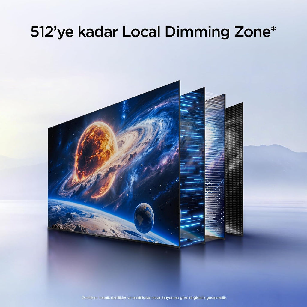 iFFALCON 85U95A 85 İnç Smart TV 4K QD-Mini LED Yüksek Parlaklık HDR 10+ Gaming Google TV, 144Hz Doğal Yenileme Hızı, ONKYO 2.1 Hi-Fi, Dolby Vision Atmos, MEMC, AI Modu, Game Master (2026 Modeli)