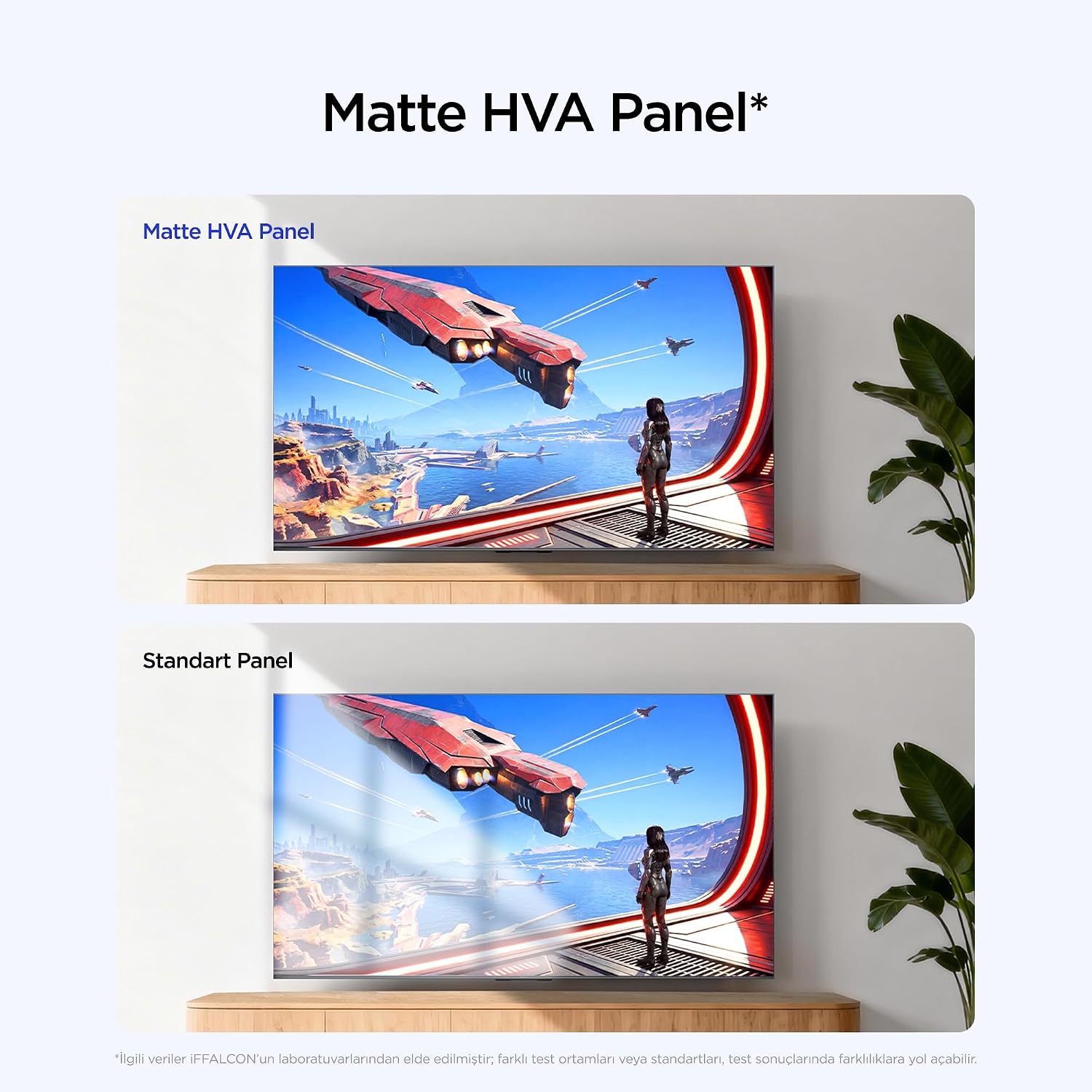iFFALCON 85U95A 85 İnç Smart TV 4K QD-Mini LED Yüksek Parlaklık HDR 10+ Gaming Google TV, 144Hz Doğal Yenileme Hızı, ONKYO 2.1 Hi-Fi, Dolby Vision Atmos, MEMC, AI Modu, Game Master (2026 Modeli)