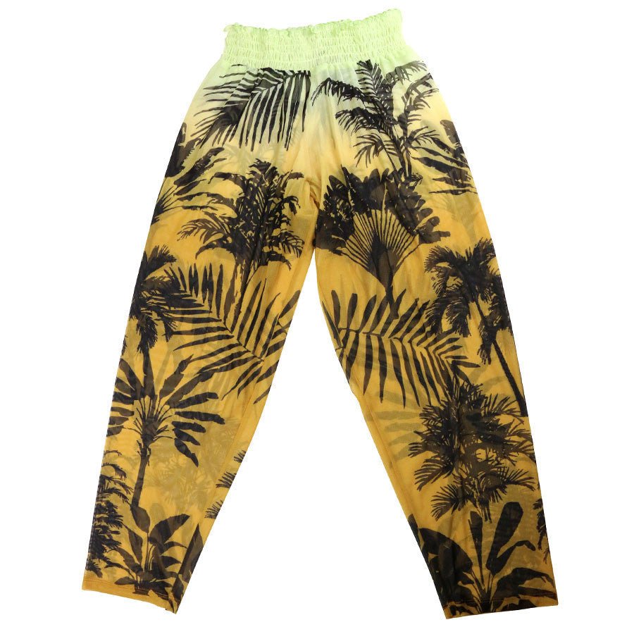 Loco Boutique Shadow Stripe Banded Cover Up Pant