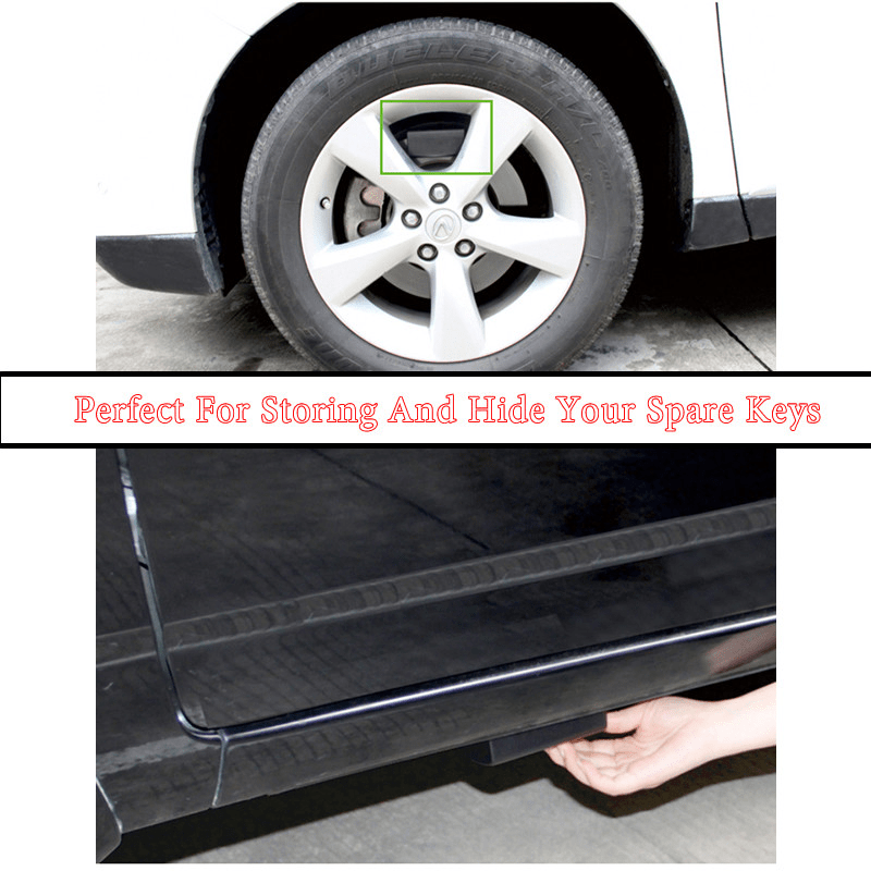 Magnetic Key Safe Box – Black Hidden Key Holder