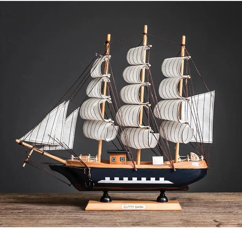 Mediterranean Dreams Wooden Sailboat Model - Silent Mary-A Edition
