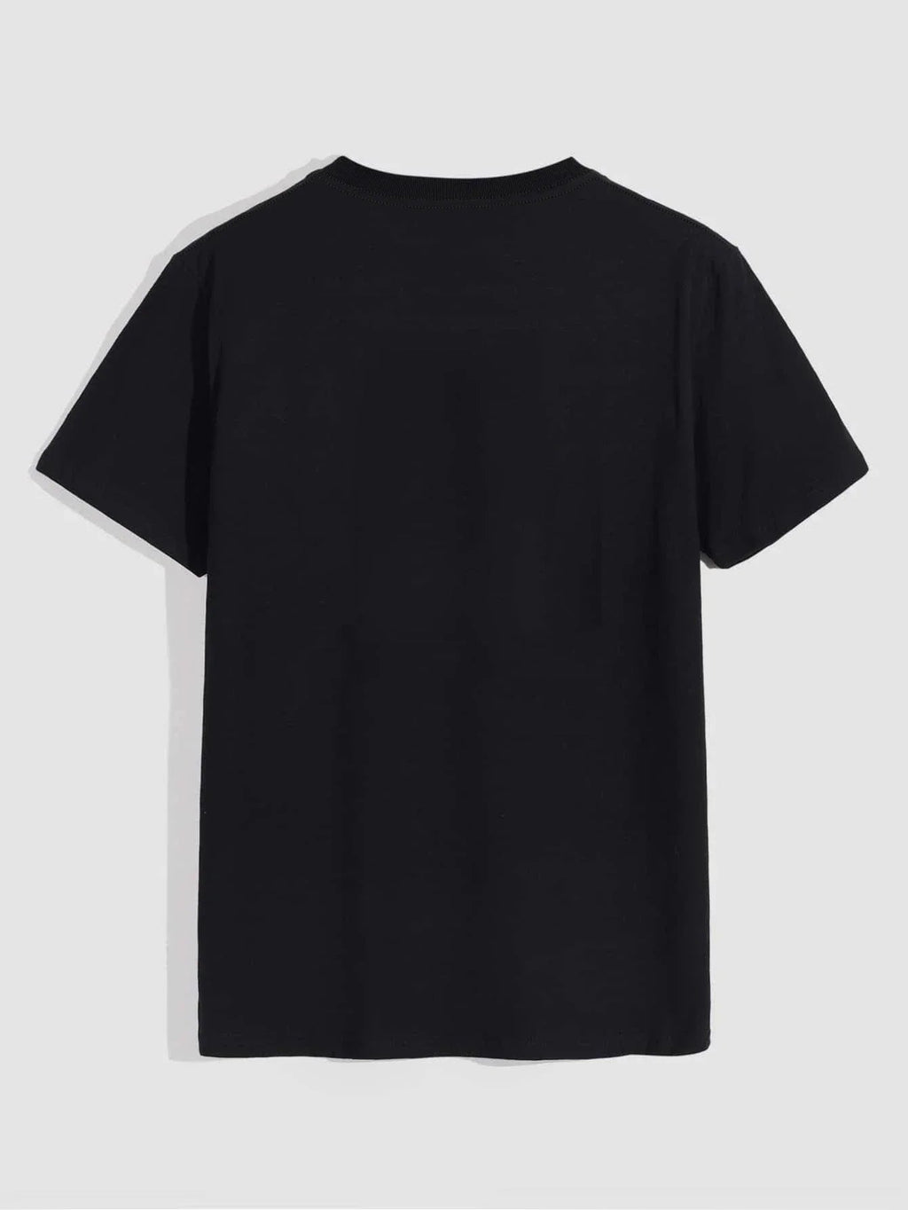Men's Casual Crew Neck Rose Print T-Shirt (Regular/Oversize)