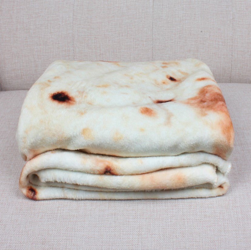 Mexican Burrito Blanket, Round Plush Throw Blanket