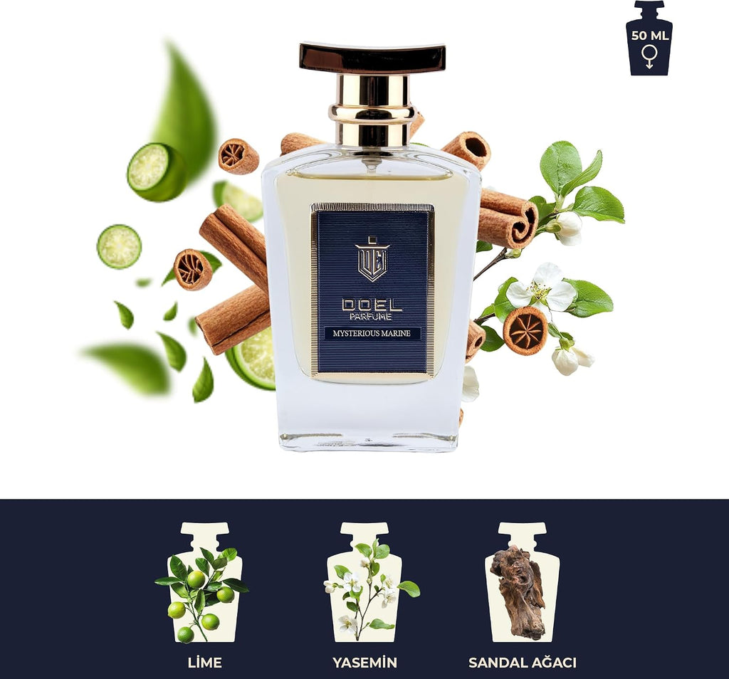 Monsieur Erkek EDP Parfüm 50 ml – Armut, Kakule, Ananas, Lavanta, İris, Deri, Paçuli