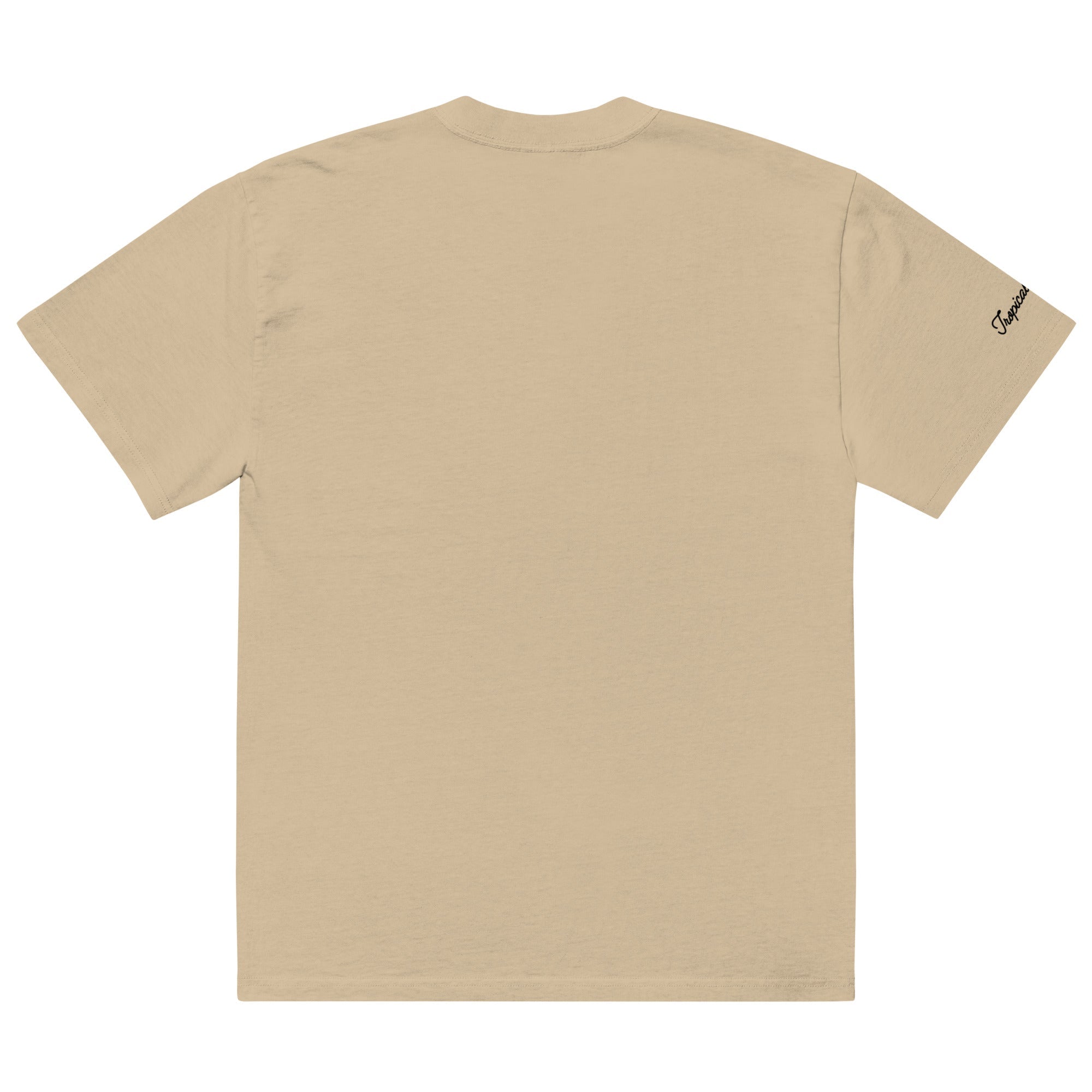 Oversized Tropical Seas Printed Faded T-shirt