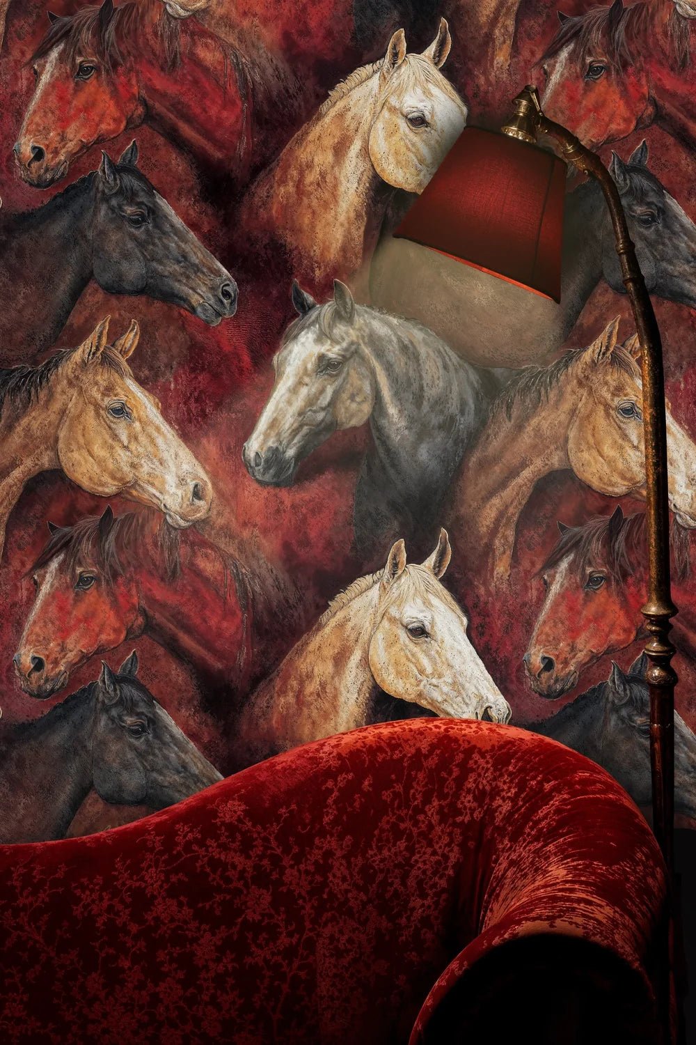 Painted Horse Portraits Wallpaper