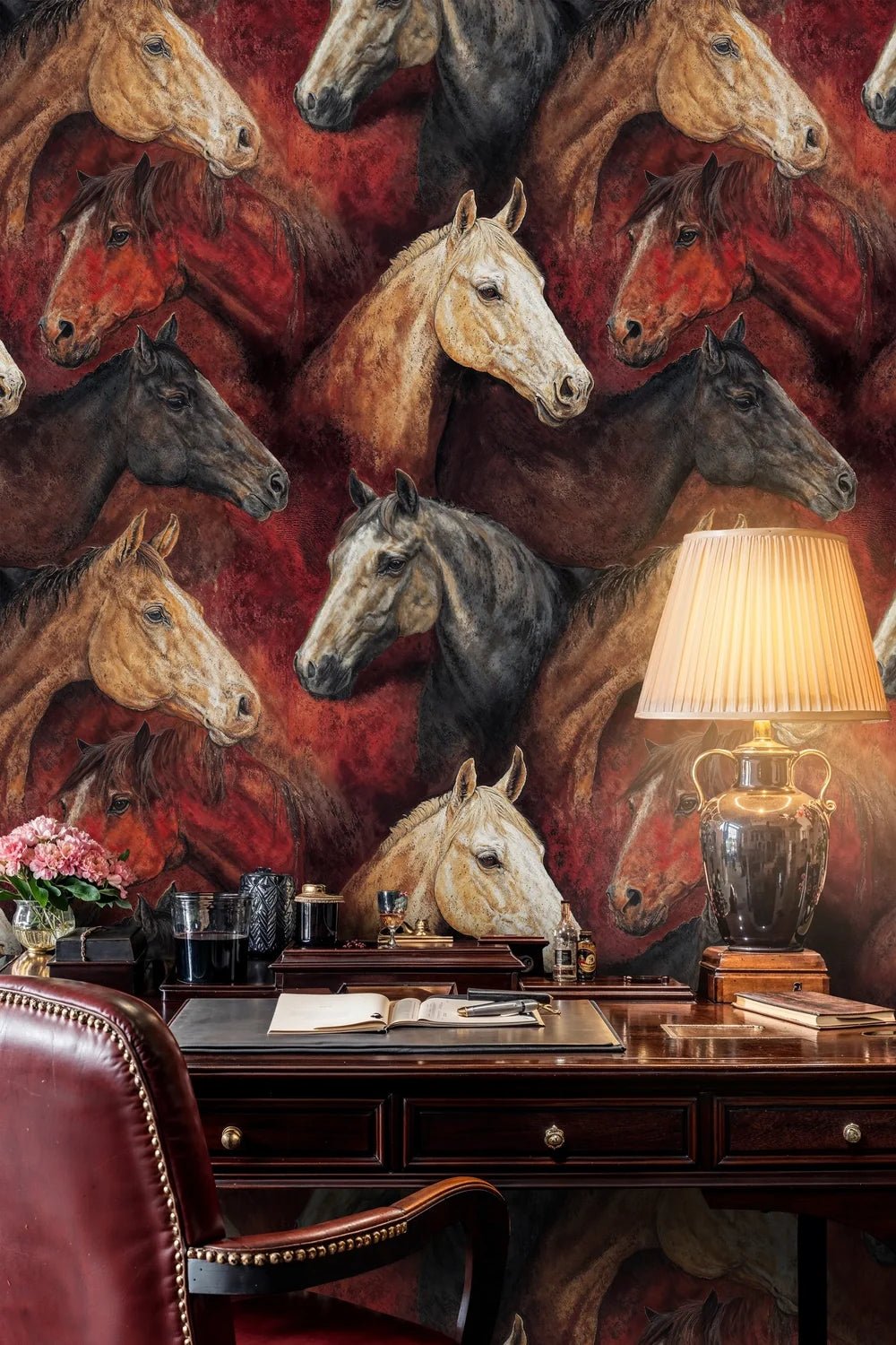 Painted Horse Portraits Wallpaper