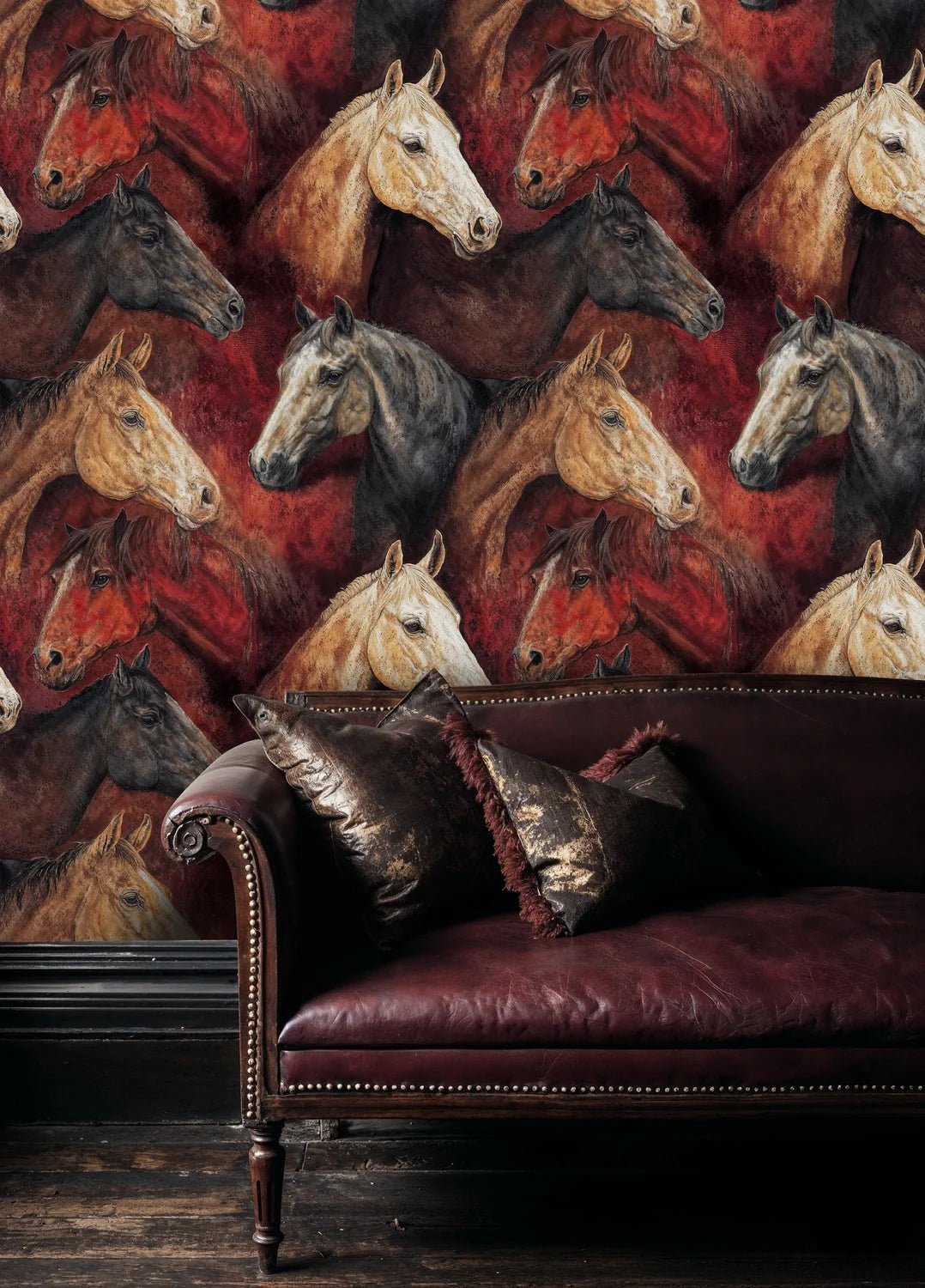 Painted Horse Portraits Wallpaper