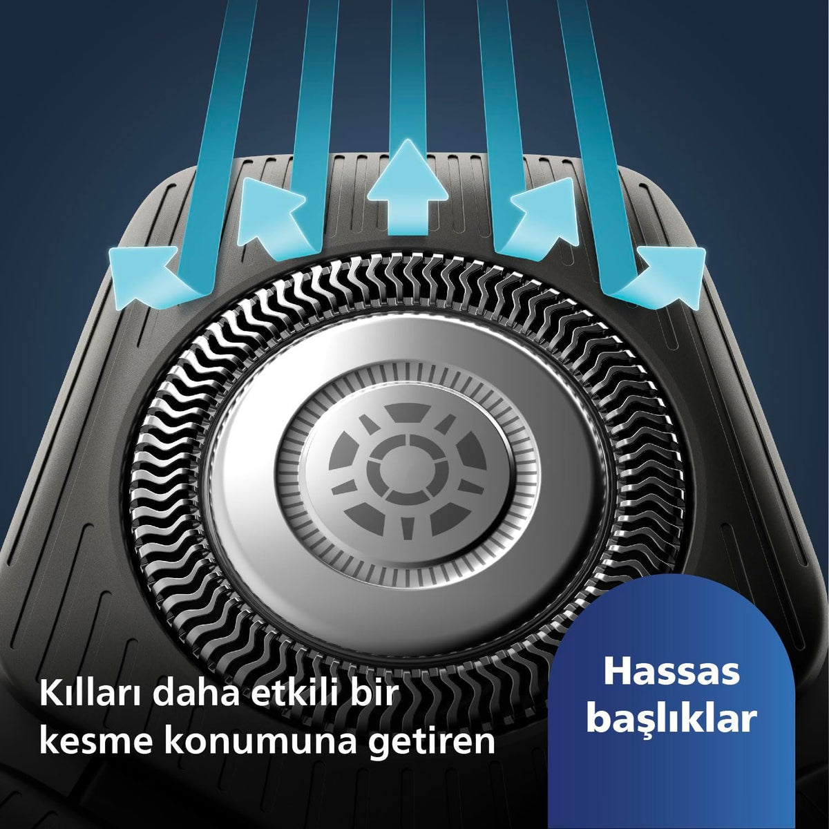 Philips 5000 Serisi Tıraş Makinesi, Sinekkaydı Tıraş, Skin IQ Teknolojisi, Islak ve Kuru Kullanım, Hassas Düzeltici Başlık – S5887/10