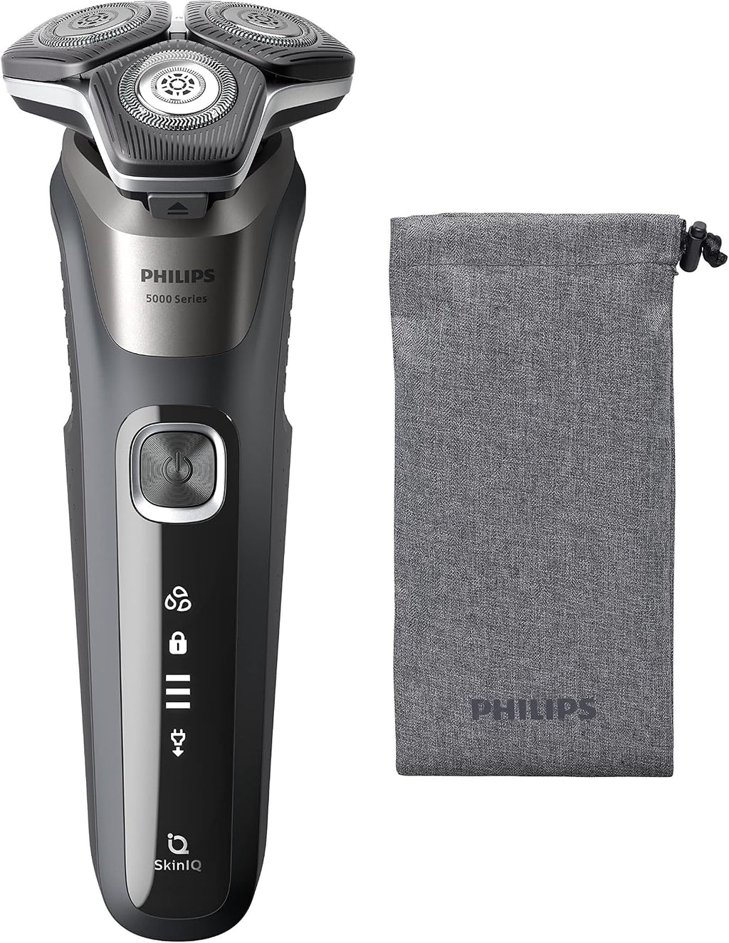 Philips 5000 Serisi Tıraş Makinesi, Sinekkaydı Tıraş, Skin IQ Teknolojisi, Islak ve Kuru Kullanım, Hassas Düzeltici Başlık – S5887/10