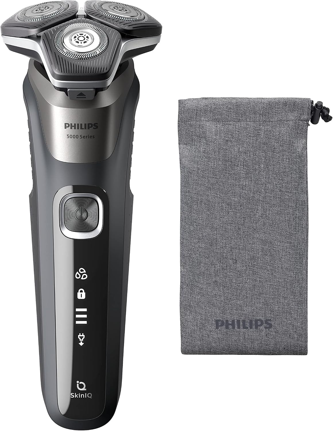 Philips 5000 Serisi Tıraş Makinesi, Sinekkaydı Tıraş, Skin IQ Teknolojisi, Islak ve Kuru Kullanım, Hassas Düzeltici Başlık – S5887/10