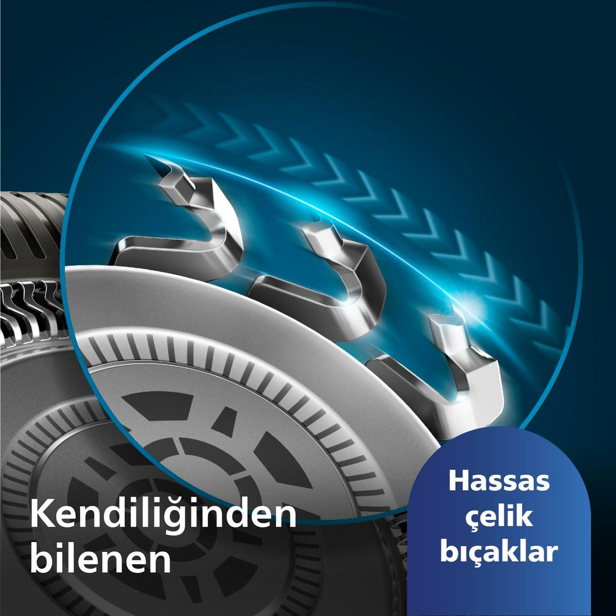 Philips 5000 Serisi Tıraş Makinesi, Sinekkaydı Tıraş, Skin IQ Teknolojisi, Islak ve Kuru Kullanım, Hassas Düzeltici Başlık – S5887/10