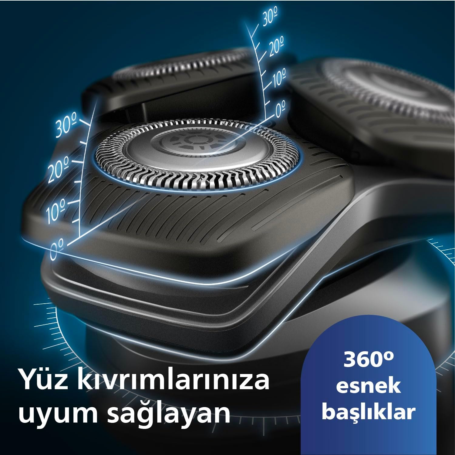 Philips 5000 Serisi Tıraş Makinesi, Sinekkaydı Tıraş, Skin IQ Teknolojisi, Islak ve Kuru Kullanım, Hassas Düzeltici Başlık – S5887/10